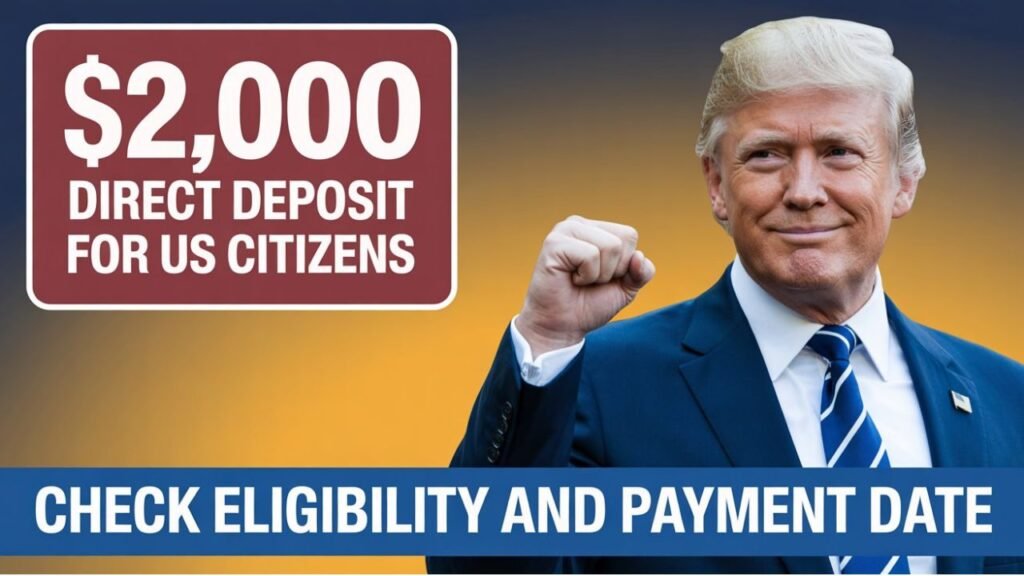 $2,000 Direct Deposit for US Citizens in November 2025